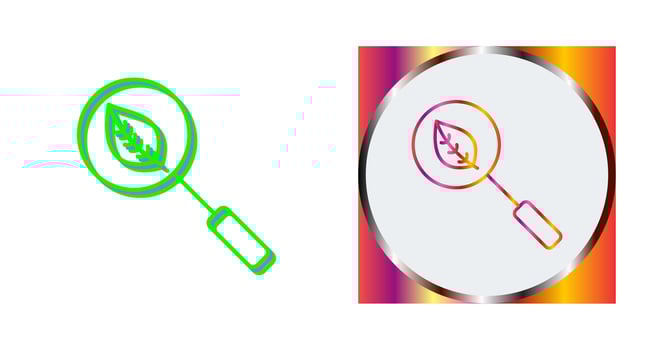 Unique Organic Search Vector Icon
