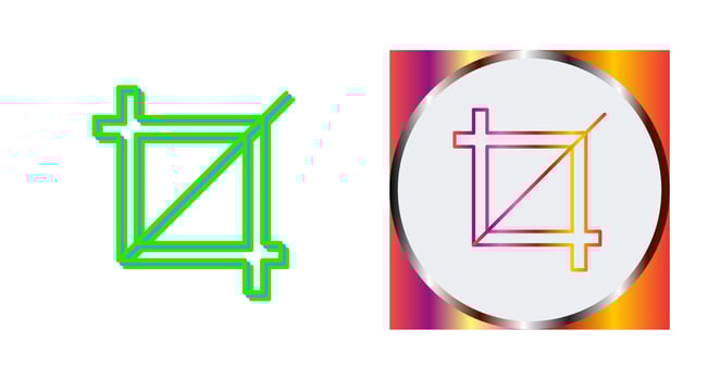 Unique Crop Vector Icon