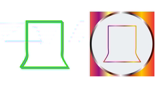 Unique Back Stand Vector Icon