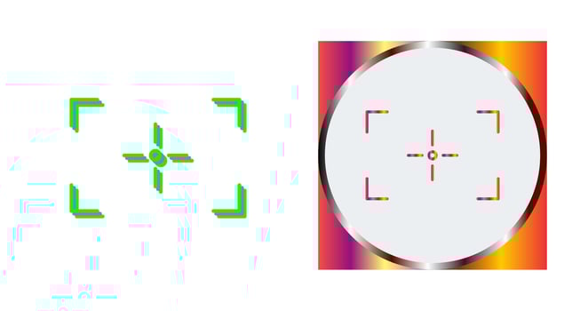 Unique Focus Vector Icon