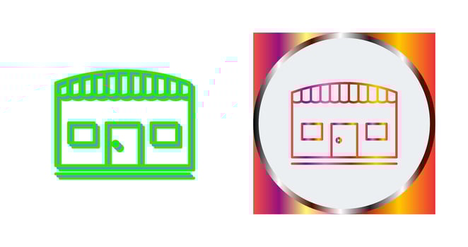 Unique Store Vector Icon
