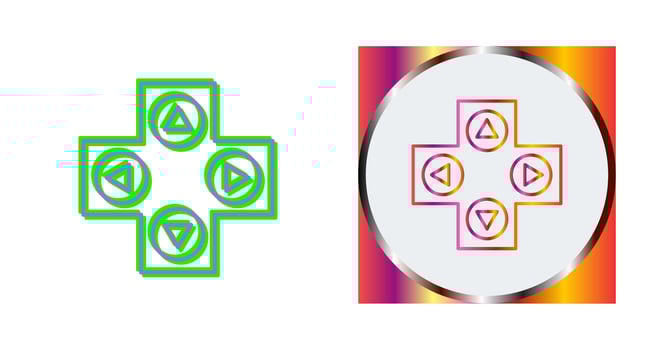 Unique Gaming Control Vector Icon