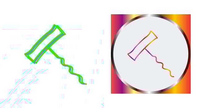 Unique Corkscrew Vector Icon