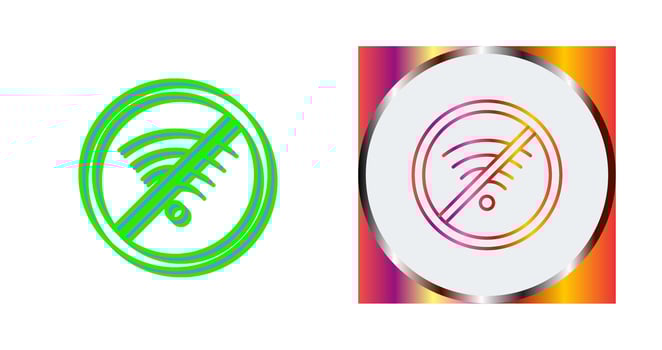 No Wifi Vector Icon
