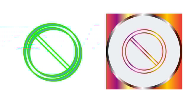 Prohibited Vector Icon