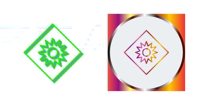 Optical Radiation Vector Icon