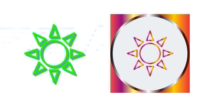 UV Radiation Vector Icon