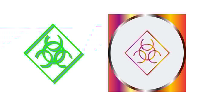Biological Hazard Vector Icon