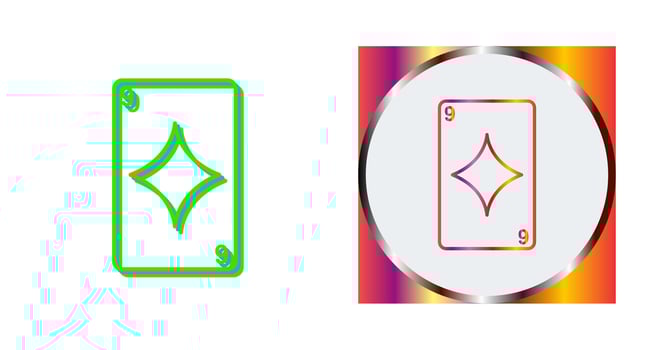Diamonds Card Vector Icon
