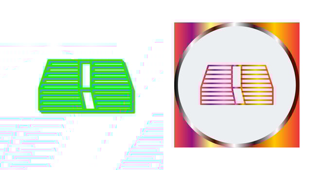 Pack of Bills Vector Icon