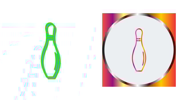 Bowling Pin Vector Icon