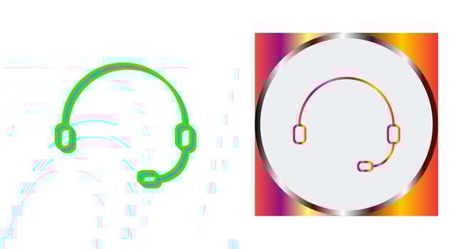 Unique Online Support Vector Icon