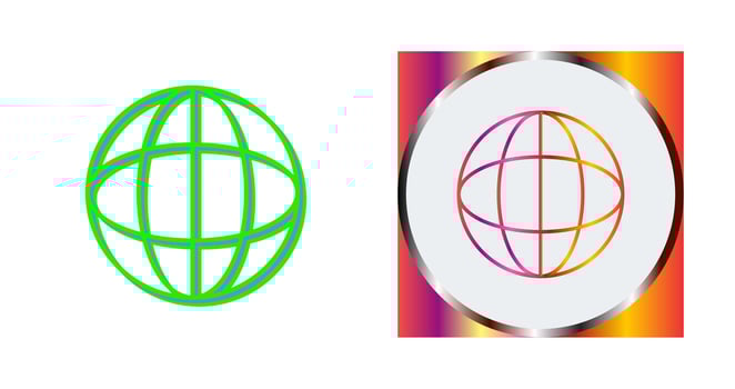 Unique Globe Vector Icon