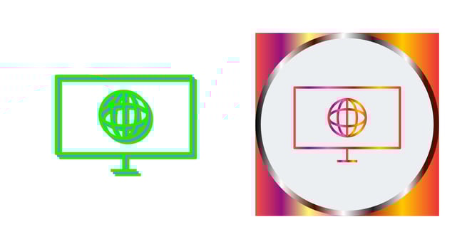 Unique Intranet Vector Icon