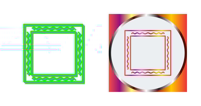 Unique Frame Vector Icon