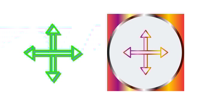 Unique Move Vector Icon