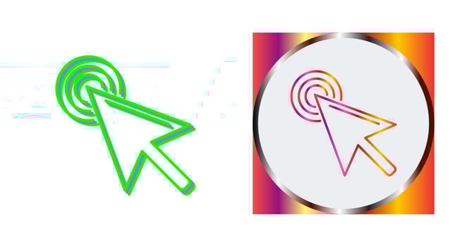 Unique Click Vector Icon