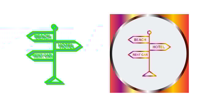 Signboard Vector Icon