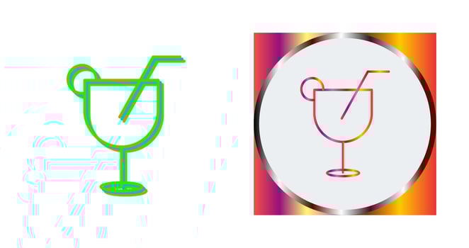 Unique Drinks Vector Icon