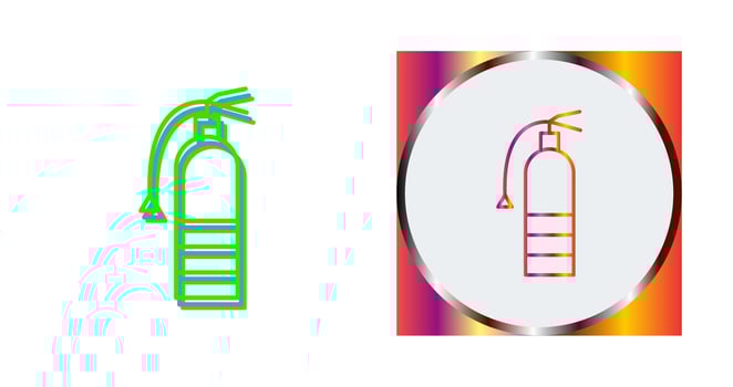 Unique Extinguisher Vector Icon