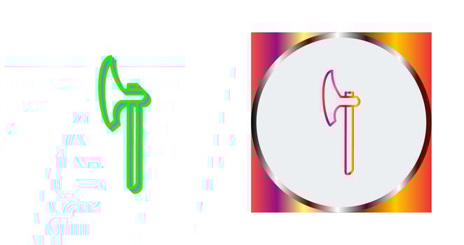 Unique Axe Vector Icon