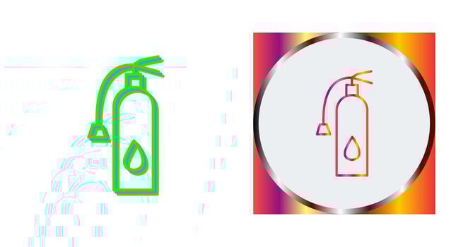 Unique Fire Extinguisher Vector Icon