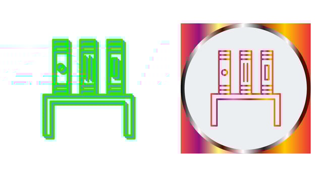 Unique Bookstand Vector Icon
