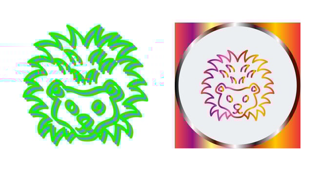 Hedgehog Vector Icon