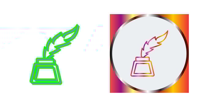 Inkwell Vector Icon