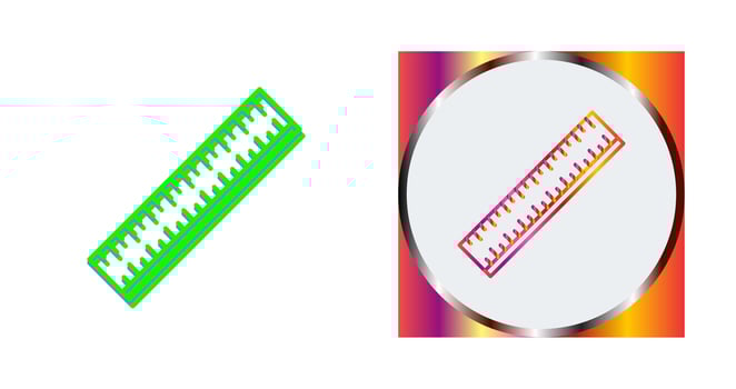 Ruler Vector Icon