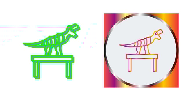 Bones Exhibit Vector Icon