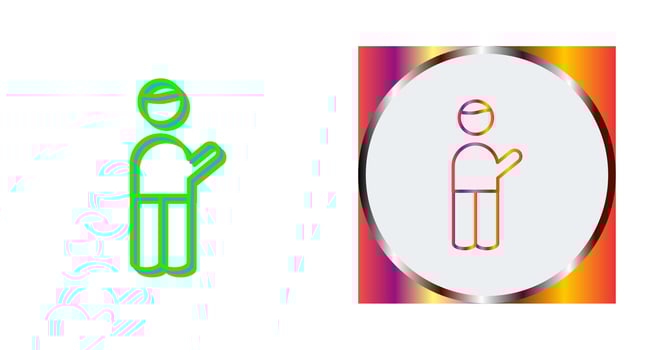 Museum Guide Vector Icon