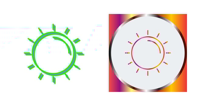 Sun Vector Icon