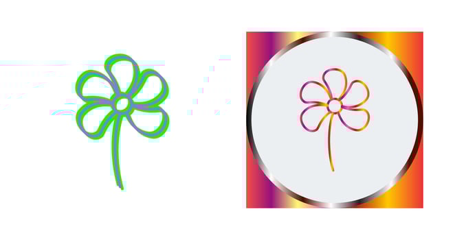 Small flowers Vector Icon