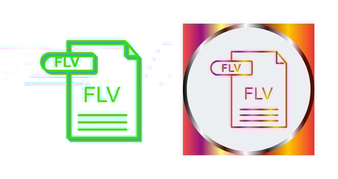FLV Vector Icon