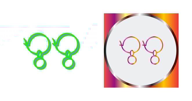 Earrings Vector Icon