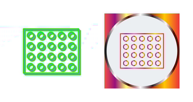 Colored Palette Vector Icon