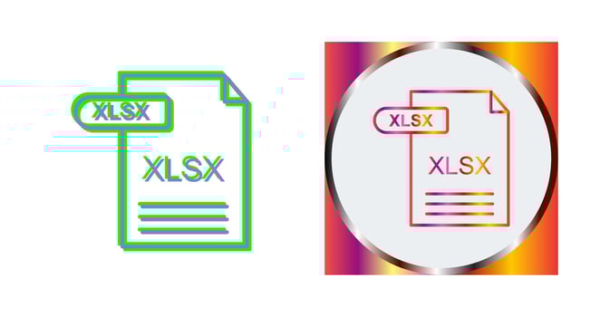 XLSX Vector Icon