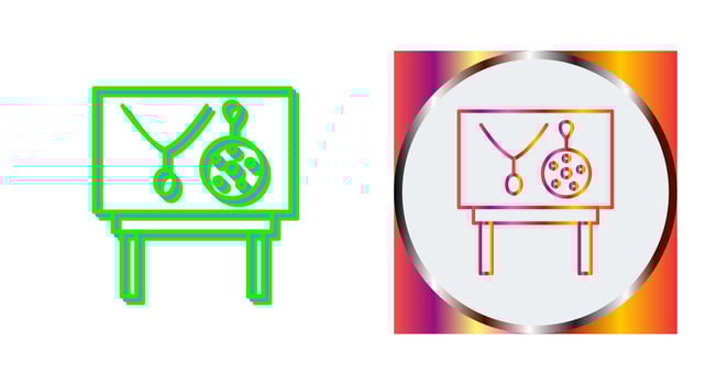 Jewel Exhibit Vector Icon