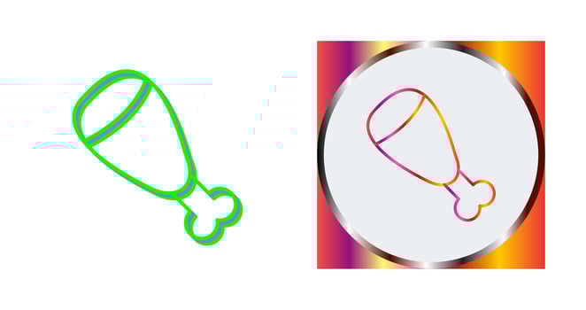 Cooked Ham Vector Icon