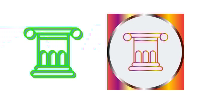 Roman Law Vector Icon