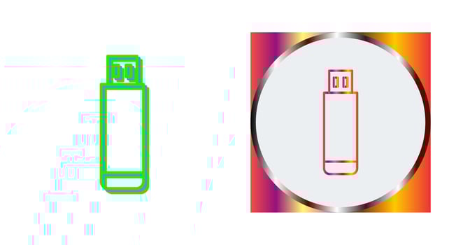 USB Drive Vector Icon