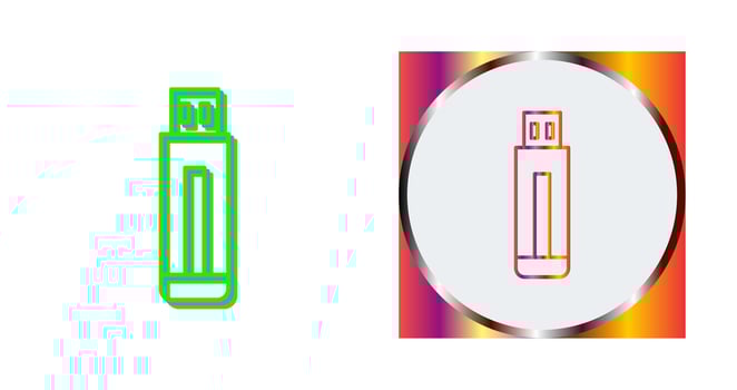USB Drive Vector Icon