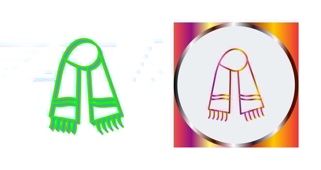 Warm Scarf Vector Icon