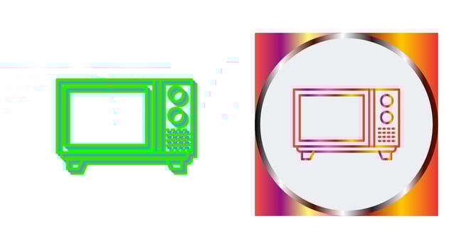 Microwave Vector Icon