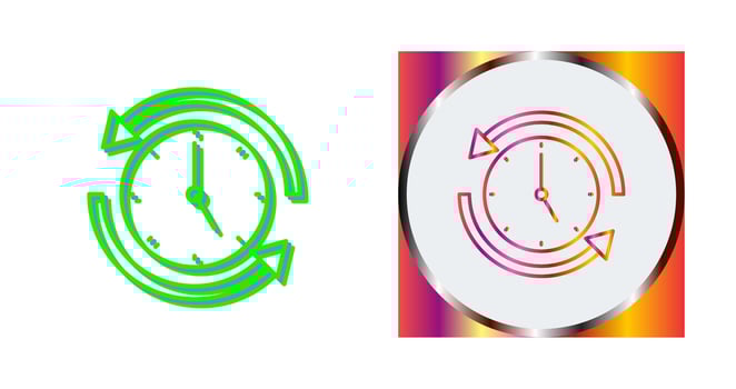 Run Time Vector Icon