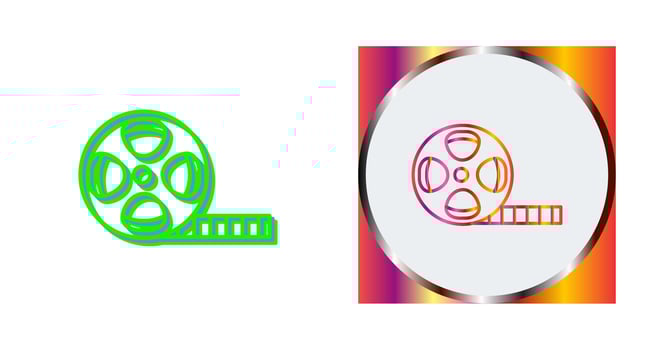 Film Reel Vector Icon