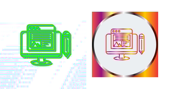 Web Design Vector Icon