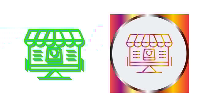 Online Shopping Vector Icon