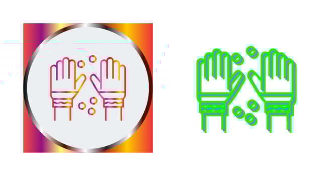 Winter Gloves Vector Icon